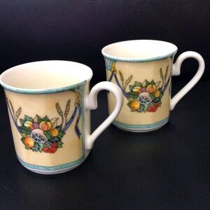 Villeroy Boch set of 2 coffee mugs CASTELLINA . Mint!